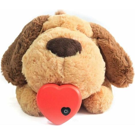 Jouet peluche chaude à battement de cœur pour chiot, aide comportementale – DELKEVIC