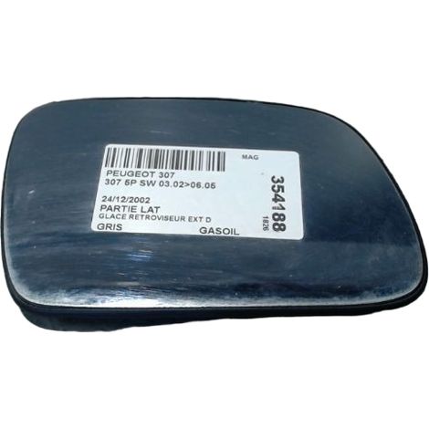 [PRODUIT D'OCCASION] Glace Retroviseur Exterieur D PEUGEOT 307 Sw 02-05 ♻️ Ref Oe. 8151ha - Garantie à vie (1/3)