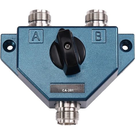 Commutateur coaxial d'antenne radioamateur UHF avec connecteur femelle, adaptateur et convertisseur 1,8-600 MHz - Manuel CA201 (1/5)