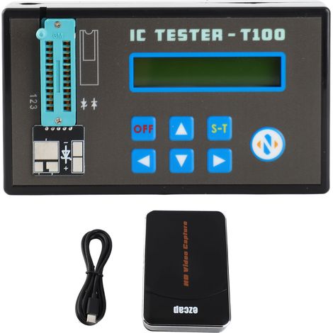 Tester multifunzionale per circuiti integrati, portatile, ricaricabile, rilevatore di chip per LED, transistor e diodi. (1/5)