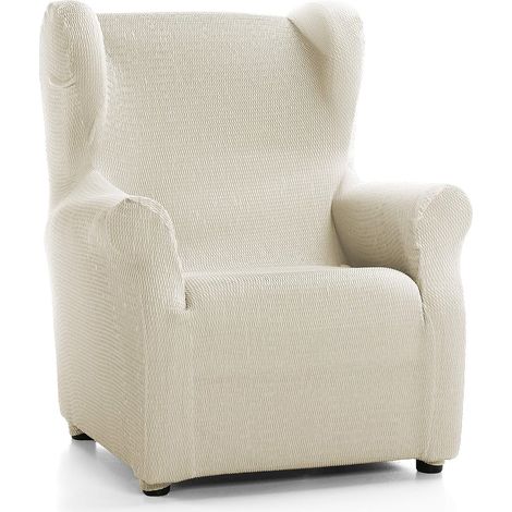 Housse élastique pour Fauteuil à Oreilles - Ivoire (1/5)
