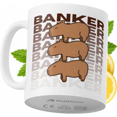 Lustiger Kaffee- oder Teebecher für Banker mit witzigem Textdesign – ideal für Geburtstage, Namenstage, Feiertage und besondere Anlässe. Hochwertiger Becher für Zuhause, Büro und Arbeit. Farbe: Weiß, 
