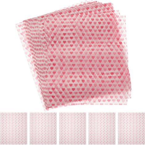 50 feuilles de papier sulfurisé pour la cuisson, emballage alimentaire, papier d'emballage pour sandwichs, papier d'emballage-25.5X22X0.1CM (1/2)