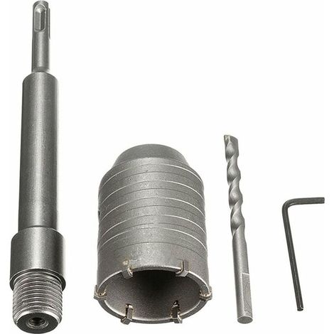 SDS-Plus-Schaft für Beton, Zement und Stein, 50-mm-Wandlochsägenbohrer, 200-mm-Schaft, neu (1/5)