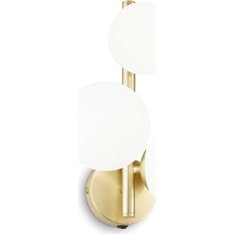 Ideal Lux PERLAGE 3 Globe Light Wandleuchte Messing (1/2)