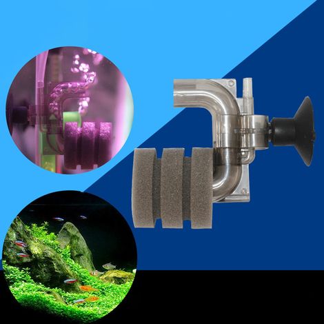 Filtre Éponge - Pour Aquarium De 0 5 À 5 Galons - Avec Ventouse Puissante - Compatible Tube 4 Mm - 1 Pièce Ou 2 Pièces (1/5)