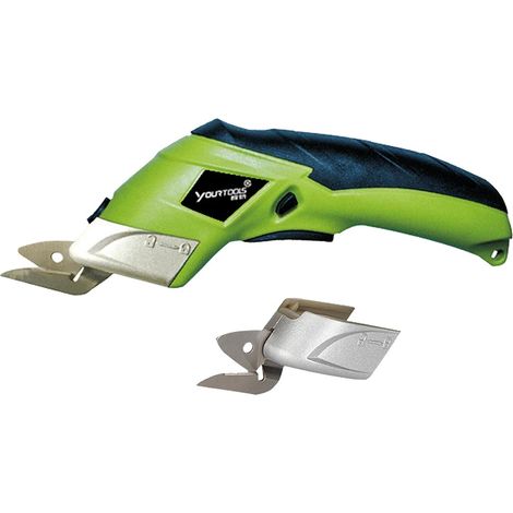 Ciseaux électriques sans fil USB Rechargeable coupe-boîte coupe-tissu artisanat couture carton Scrapbooking cisailles outil de coupe - Vert (1/5)