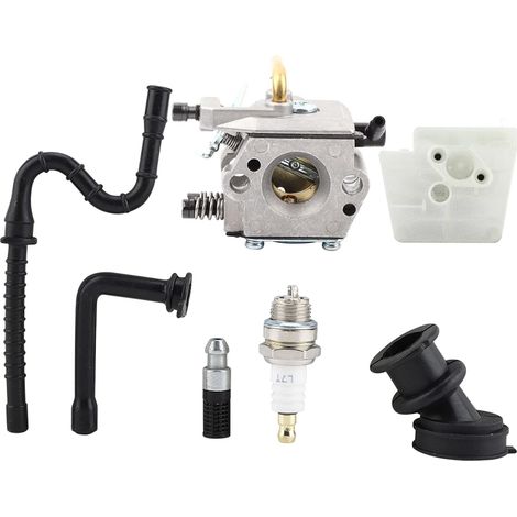 Kits de Carburateur pour 024 026 MS240 MS260 MS 240 260 WT194 Pièces de Rechange pour Tronçonneuse Filtre à Air de Carburateur et Ensemble D'accessoires de Tuyau de Carburant