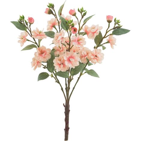 Bouquet de roses artificielles à 5 fourches, grand format, rose chair - Bouquet de roses artificielles à 5 fourches, grand format, rose chair (1/5)