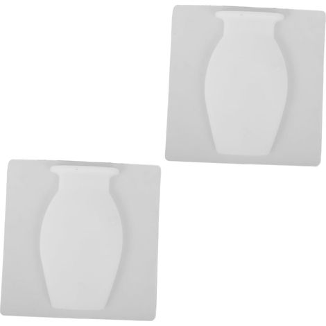 2 Pièces Vase Mural Coller sur Un Vase à Fleurs Vase Collant décoratif décoration d'intérieur Pots de Fleurs Vase à Fleurs Suspendu Ornement de Vase en Silicone Gel de silice (1/5)