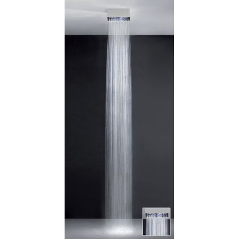 Gessi Segni, Kopfbrause Quadro Version 90 mm zur Deckenmontage, (1/2)