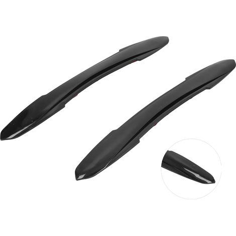 2 pare-chocs auto protection angles portière anti-rayures bande adhésive noir brillant tuning accessoire extérieur (1/5)