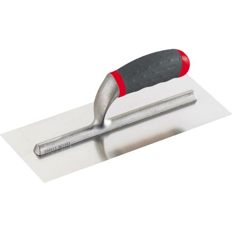 L'Outil Parfait – Platoir inox 28 x 12 cm – Lame en acier inoxydable 0,6 mm – Pour tous enduits – Usage professionnel