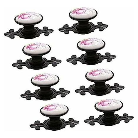 10 x poignées de porte, boutons de porte boutons de meubles bouton de meubles ensemble poignée de meubles en céramique style vintage (1/3)