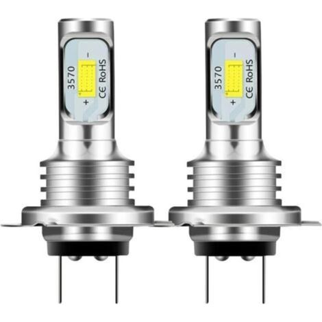 2pcs H7 Kit de phare boules 6000K blanc Ampoules de projecteur de voiture imperméable Accessoires de pièces auto Led (1/4)