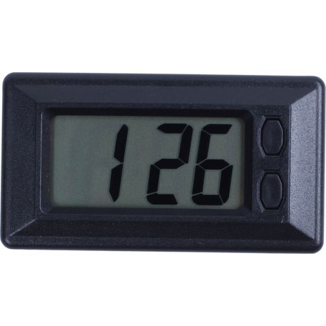 Reloj de salpicadero para coche con pantalla LCD ultrafina y calendario (1/4)