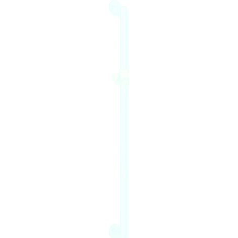 Brausehalterstange, d: 32 L=1100 mm, Schliff signalweiß