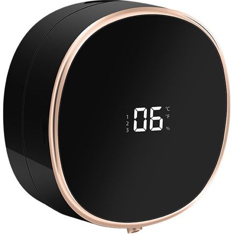 Seifenspender Seifenpumpe Automatischer Seifenspender Manueller Seifenspender Kontaktlos USB-C-aufladbar Wandmontage Für Bad Küche Schwarz (1/5)