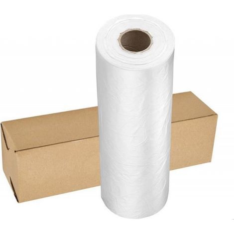 1 rouleau de sac alimentaire en plastique transparent (3040CM) pour le pain et les courses (1/5)