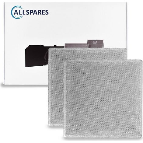 Filtro metálico AllSpares (2 unidades) para campanas extractoras compatibles con Bosch DHZ6201 / Siemens LZ62010 / Neff 00298619/298619 (284 x 283 x 4 mm) (1/5)