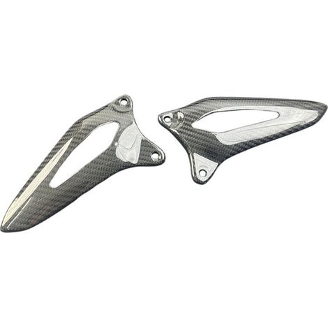 Accessoires de Moto en Fibre de Carbone Plaques de Talon Protège-Pieds pour Speed Triple 1200RS 1200RR 2021-2024 (1/2)