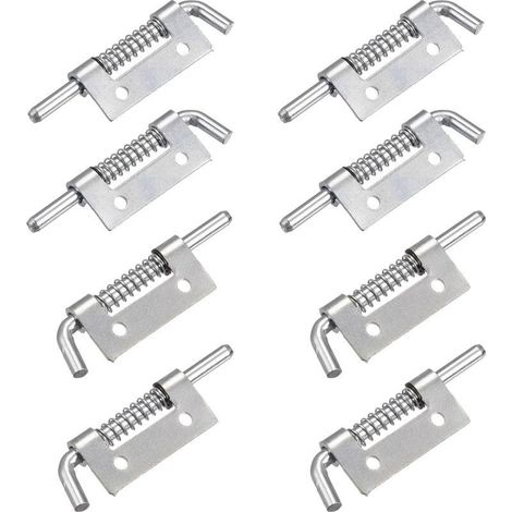 Lot de 8 Verrous à Ressort en Acier Inoxydable 304, Loquet à Ressort à Verrouillage Automatique, 52 mm Verrou de Verrouillage à Ressort pour Conteneurs, Armoires ou Portes (1/5)