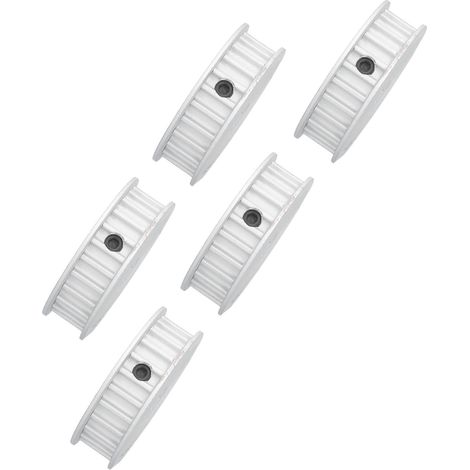5Pcs Poulie Courroie Synchrone 24Dts Alésage Hexagonal 8mm Pas 5mm Roue Dentée HTD 5414‑4008‑0024 (1/5)