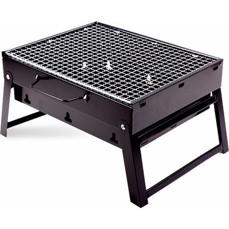 Barbecue Portable Au Charbon De Bois Pour Griller La Viande, Le Poisson Et Les Légumes 20x35x27 Cm