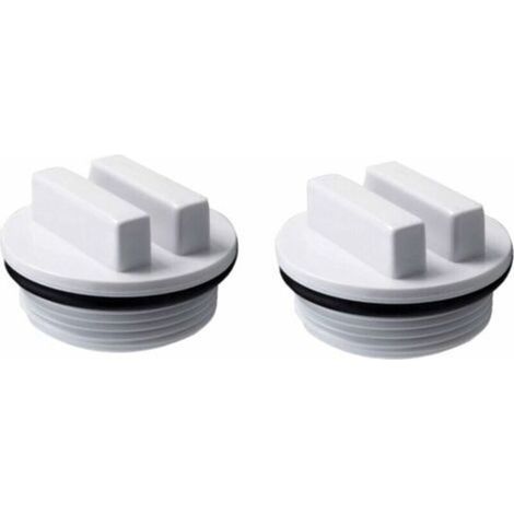 Bouchon d'hivernage et filtre de piscine SP1022C avec joint torique pour l'hivernage des piscines pendant la saison hivernale et pour la plupart des filtres de piscine Hayward Pentair (lot de 2) (1/4)