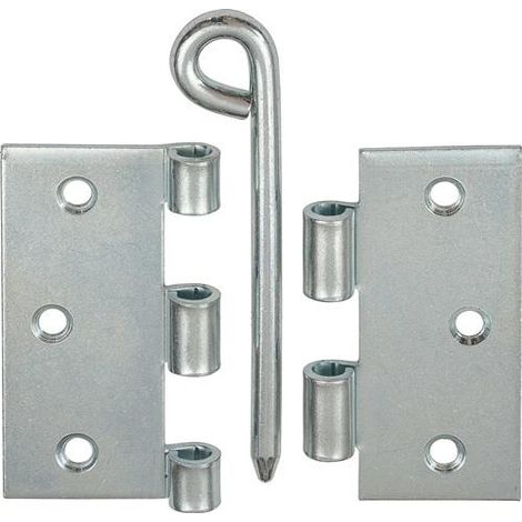 Vormann Scharnier H.89mm B.89mm S.2,1mm STA blau verz.gerollt,stark,ktg. (1/3)