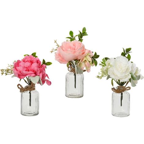 Vasetto di peonie artificiale (1/4)