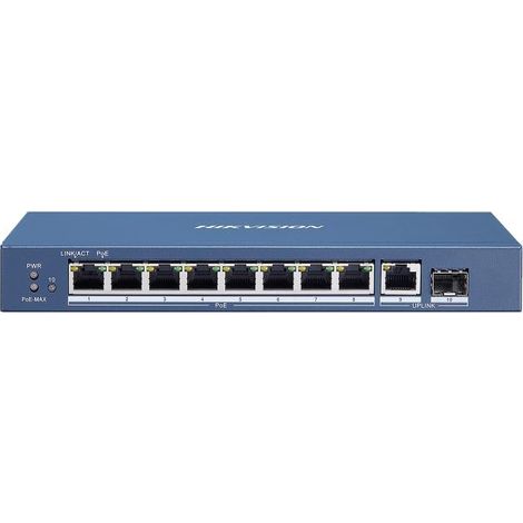 Switch POE non gestito Gigabit a 8 porte Hikvision DS-3E0510P-E
