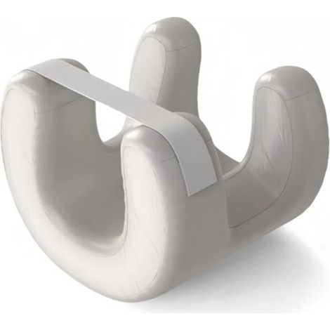 Oreiller de sommeil réducteur de pression en mousse à mémoire de forme, oreiller de soutien du visage, oreiller de beauté anti-rides ultra-doux, blanc (1/5)