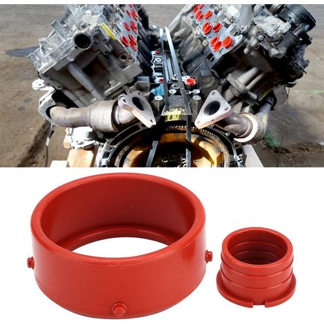Kit de joints en caoutchouc pour turbo et admission d'air de reniflard, compatible avec Mercedes-Benz OM642, rouge A642 094 00 80 (1/5)