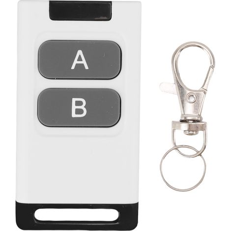 Interrupteur Télécommande RF 433MHz Universel Sans Fil pour Lumière et Appareils Ménagers, 2 Boutons Anti-Interférence (1/5)
