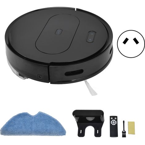 Balayeuse intelligente 3-en-1 1800Pa, noir, recharge automatique, contrôle via APP et télécommande, prise AU 100-240V (1/5)