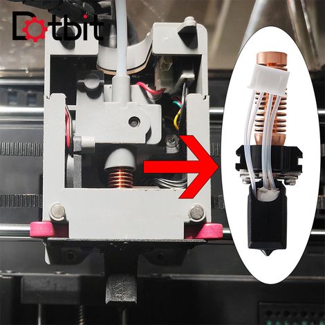 3D printer accessories Flashforge AD5M extruder head, hot end integrated quick-release detachable nozzle (1/4)