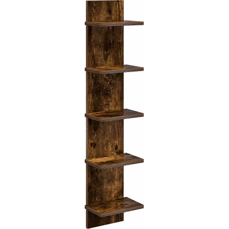 Étagère Murale Chêne fumé 22 x 15 x 100 cm Bois d'ingénierie vidaXL