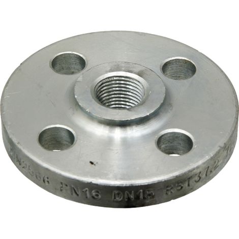 Flangia filettata DN 65, 2 1/2", 185x145x76,1 mm, 4 fori, acciaio BSP (1/2)