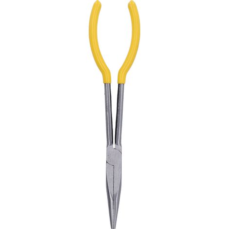 Pince à bec long déporté acier 45 pour câble et fil torsion réparation 28 cm industriel 1 pièce (1/5)