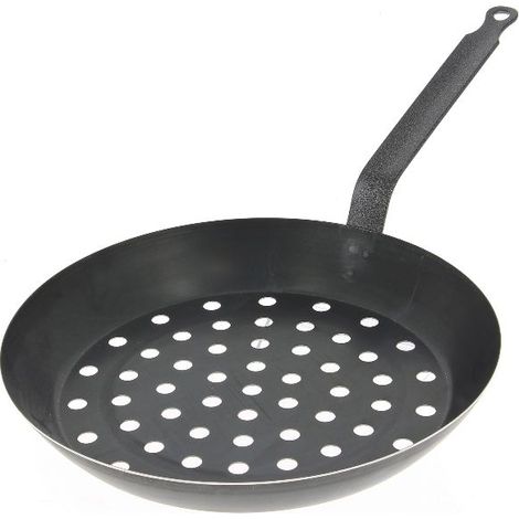 Sartén perforada para verduras y castañas de 28 cm - Exterior - De Buyer