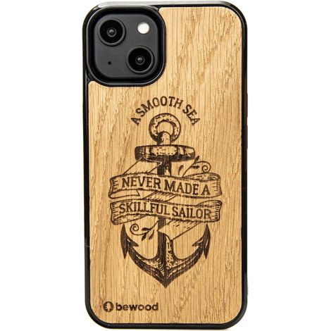 Custodia in legno Bewood per iPhone 15 ANCORA QUERCIA (1/5)