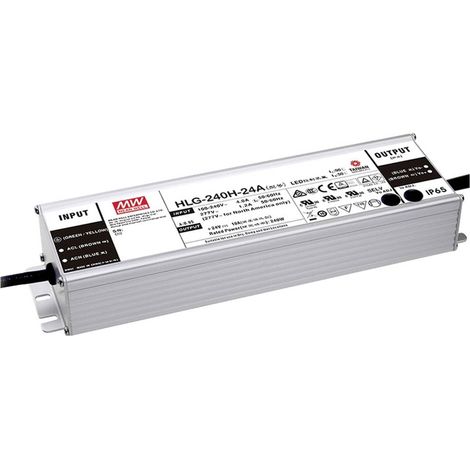 Mean Well HLG-240H-24AB Driver per LED Tensione costante 240 W 5 - 10 A 22.4 - 25.6 V/DC dimmerabile, Funzione dimmer 3