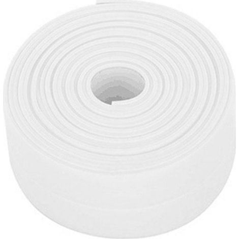 Ruban D Etanchéité - Caoutchouc De Butyle - Pour Salle De Bain Cuisine Douche Évier - 1 M X 3 8 Cm - Blanc Gris