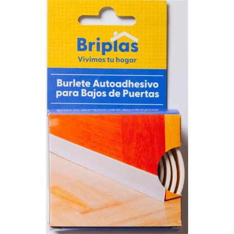 Bande adhésive flexible pour porte 1m x 38mm blanc