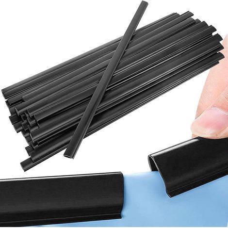Aiducho – Lot de 33 clips de doublure piscine – Compatible avec piscine ronde 18 pieds et ovale 12x24 pieds – Matériau polyéthylène noir – Installation sans colle (1/4)