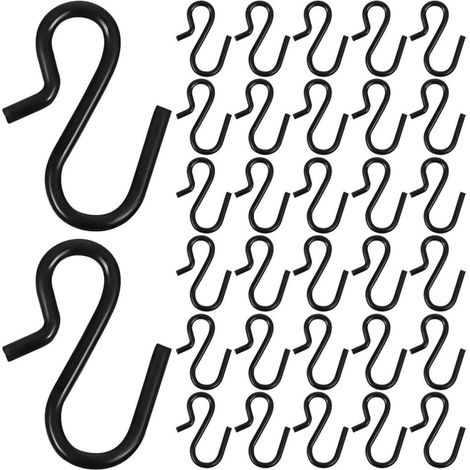 Zerodeko 50 Unidades Ganchos en Forma de S Hierro Resistentes (1/5)