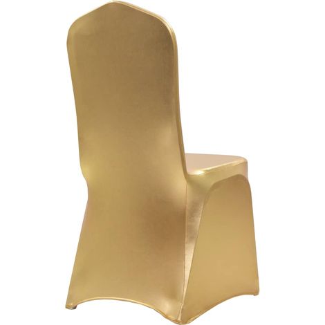 Maison Exclusive - Housses extensibles de chaise 6 pcs Doré