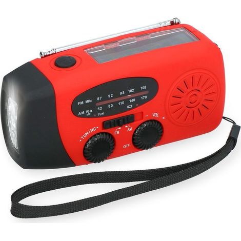 RADIO DE SECOURS LAMPE DYNAMO BATTERIE EXTERNE INTEGREE (1/5)