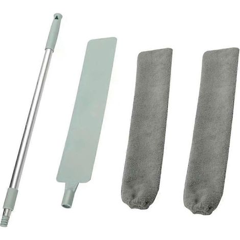 Brosse à poussière rétractable pour espaces interstices, plumeau extensible avec tête flexible et amovible, brosse à poussière lavable pour voiture et maison (1/5)